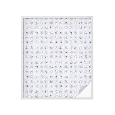 Frostad fönsterfilm med färgat mönster Pastellprickar