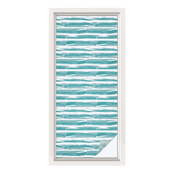 Fönsterfilm med mosaikmönster Gröna ränder