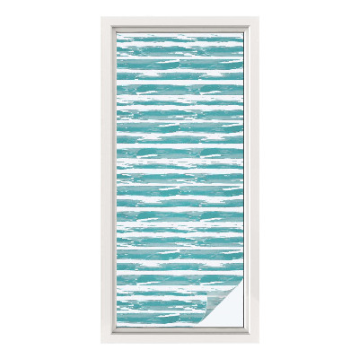 Fönsterfilm med mosaikmönster Gröna ränder