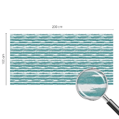 Fönsterfilm med mosaikmönster Gröna ränder