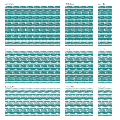 Fönsterfilm med mosaikmönster Gröna ränder