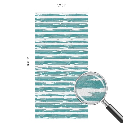 Fönsterfilm med mosaikmönster Gröna ränder