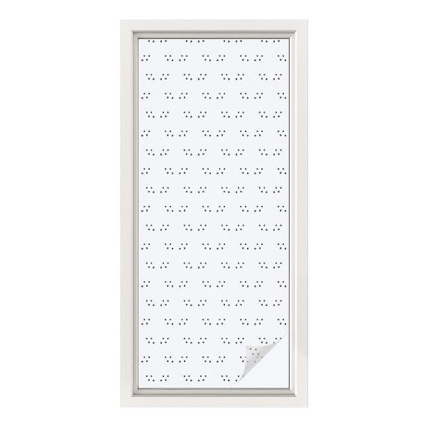 Solfilm fönster insynsskydd Prickmönster