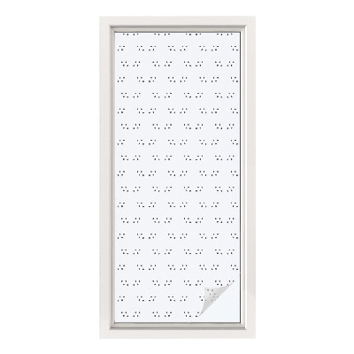 Solfilm fönster insynsskydd Prickmönster