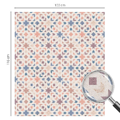 Frostad fönsterfilm med färgat mönster Färgglada mönster