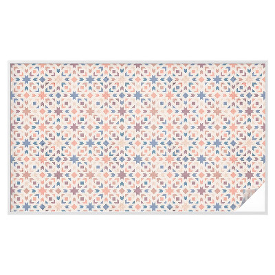 Frostad fönsterfilm med färgat mönster Färgglada mönster