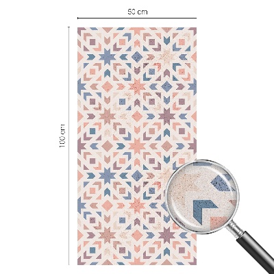 Frostad fönsterfilm med färgat mönster Färgglada mönster