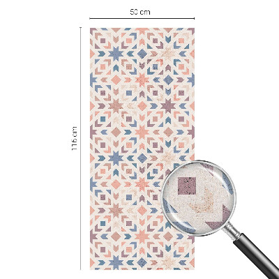 Frostad fönsterfilm med färgat mönster Färgglada mönster