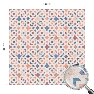 Frostad fönsterfilm med färgat mönster Färgglada mönster
