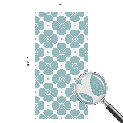 Solfilm fönster insynsskydd Blomsymmetri