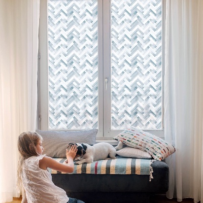 Fönsterfilm med mosaikmönster Geometriskt mönster