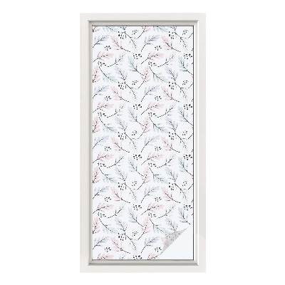 Dekorplast till fönster mosaik Växtlöv