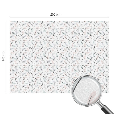 Dekorplast till fönster mosaik Växtlöv