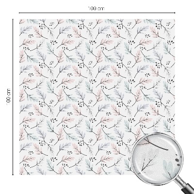 Dekorplast till fönster mosaik Växtlöv