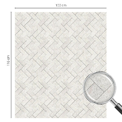 Frostfilm med dekorativt mönster Fiskbensmönster