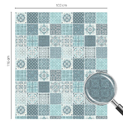 Frostad fönsterfilm med färgat mönster Boho-plattor