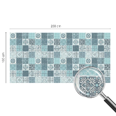 Frostad fönsterfilm med färgat mönster Boho-plattor