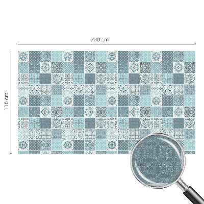 Frostad fönsterfilm med färgat mönster Boho-plattor