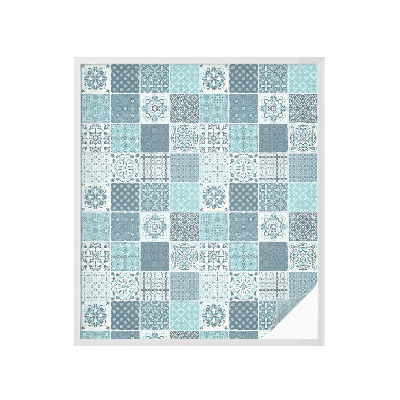 Frostad fönsterfilm med färgat mönster Boho-plattor