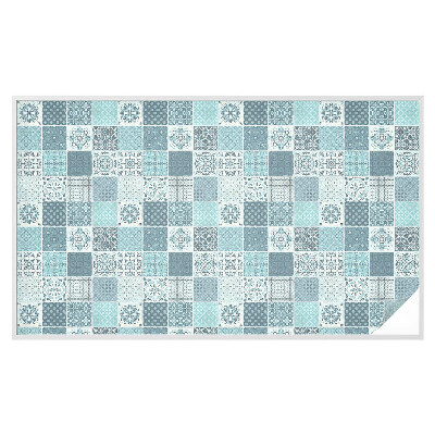 Frostad fönsterfilm med färgat mönster Boho-plattor