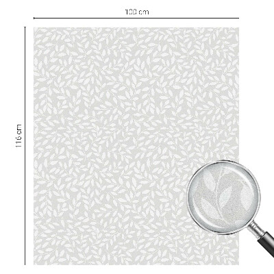 Frostfilm med dekorativt mönster Lövmönster