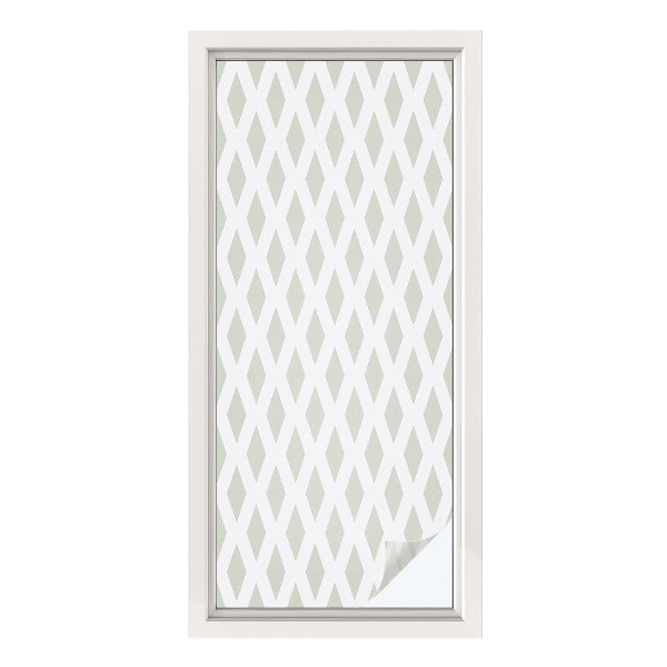 Dekorplast till fönster mosaik rutmönster