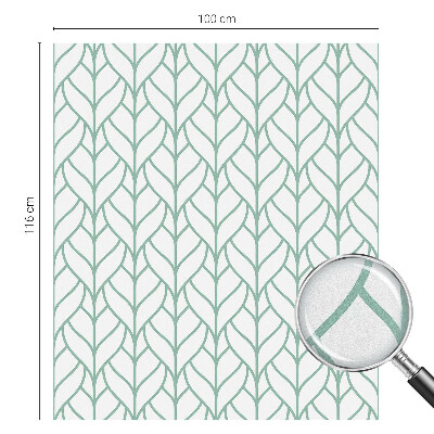 Fönsterfilm med mosaikmönster Växtsymmetri