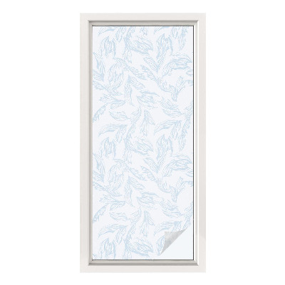 Fönsterfilm med mosaikmönster Eteriska blad