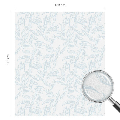 Fönsterfilm med mosaikmönster Eteriska blad