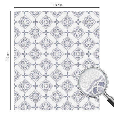 Solfilm fönster insynsskydd Blommiga romber