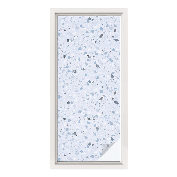 Frostad fönsterfilm med färgat mönster Modern mosaik