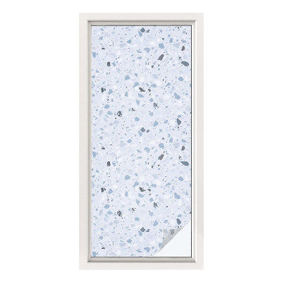 Frostad fönsterfilm med färgat mönster Modern mosaik