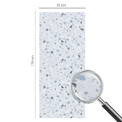 Frostad fönsterfilm med färgat mönster Modern mosaik