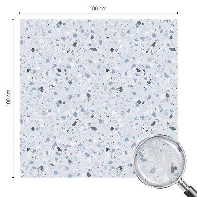 Frostad fönsterfilm med färgat mönster Modern mosaik