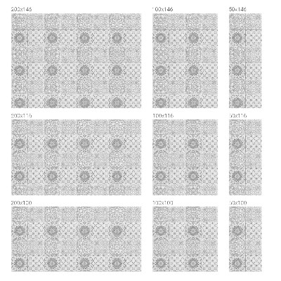 Dekorplast till fönster mosaik Klassisk elegans