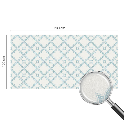 Frostfilm med dekorativt mönster Blå geometri