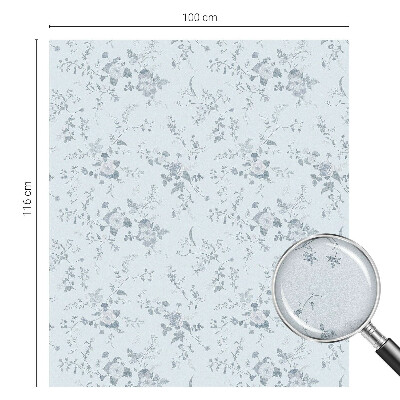 Solfilm fönster insynsskydd Subtila blommor