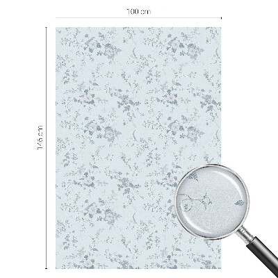 Solfilm fönster insynsskydd Subtila blommor