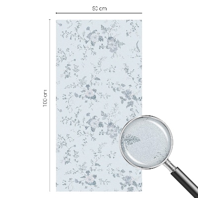 Solfilm fönster insynsskydd Subtila blommor