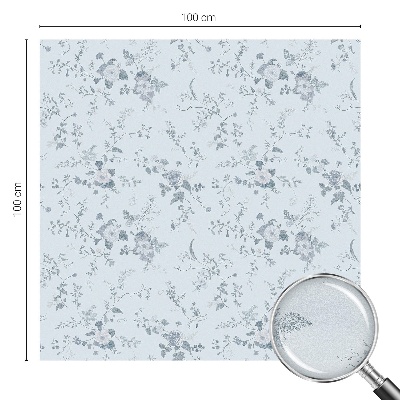 Solfilm fönster insynsskydd Subtila blommor