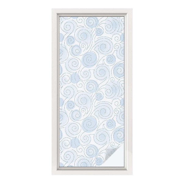 Fönsterfilm med mosaikmönster Spiralmönster