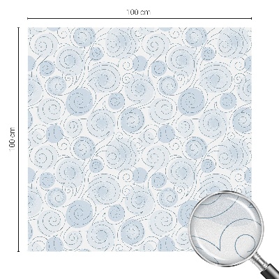 Fönsterfilm med mosaikmönster Spiralmönster