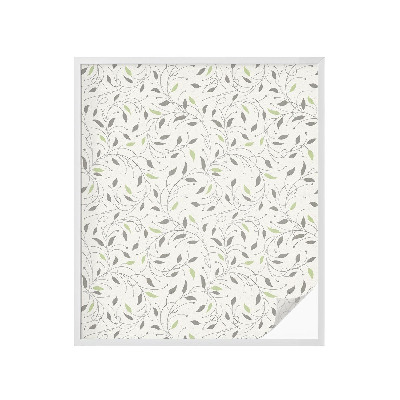 Dekorplast till fönster mosaik Blad av skott