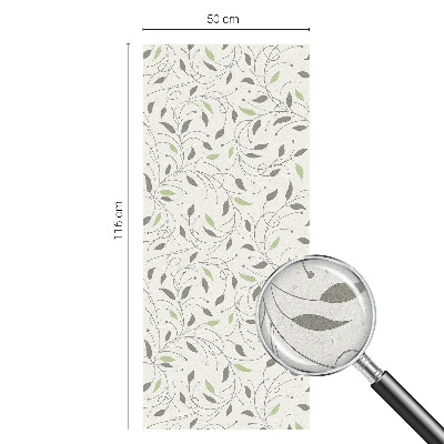 Dekorplast till fönster mosaik Blad av skott