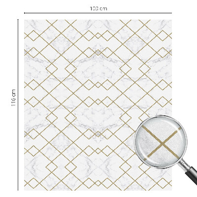 Frostad fönsterfilm med färgat mönster Geometriska linjer