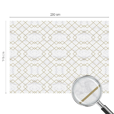 Frostad fönsterfilm med färgat mönster Geometriska linjer
