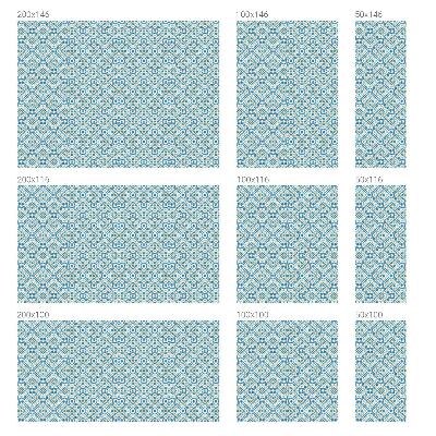 Frostad fönsterfilm med färgat mönster Geometriska rosetter