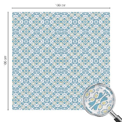 Frostad fönsterfilm med färgat mönster Geometriska rosetter