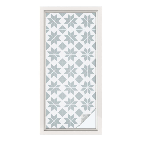 Dekorplast till fönster mosaik Geometriska stjärnor