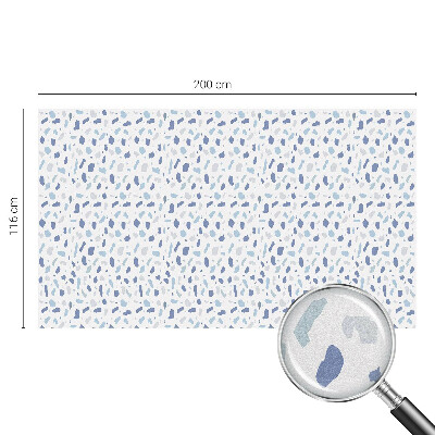 Solfilm fönster insynsskydd Blå mönster